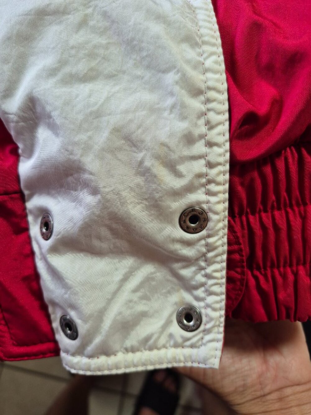 Vintage HEAD Sportswear Red White SKi Jacket Ladies 4 Made Hong Kong Retro Coat - Picture 4 of 11